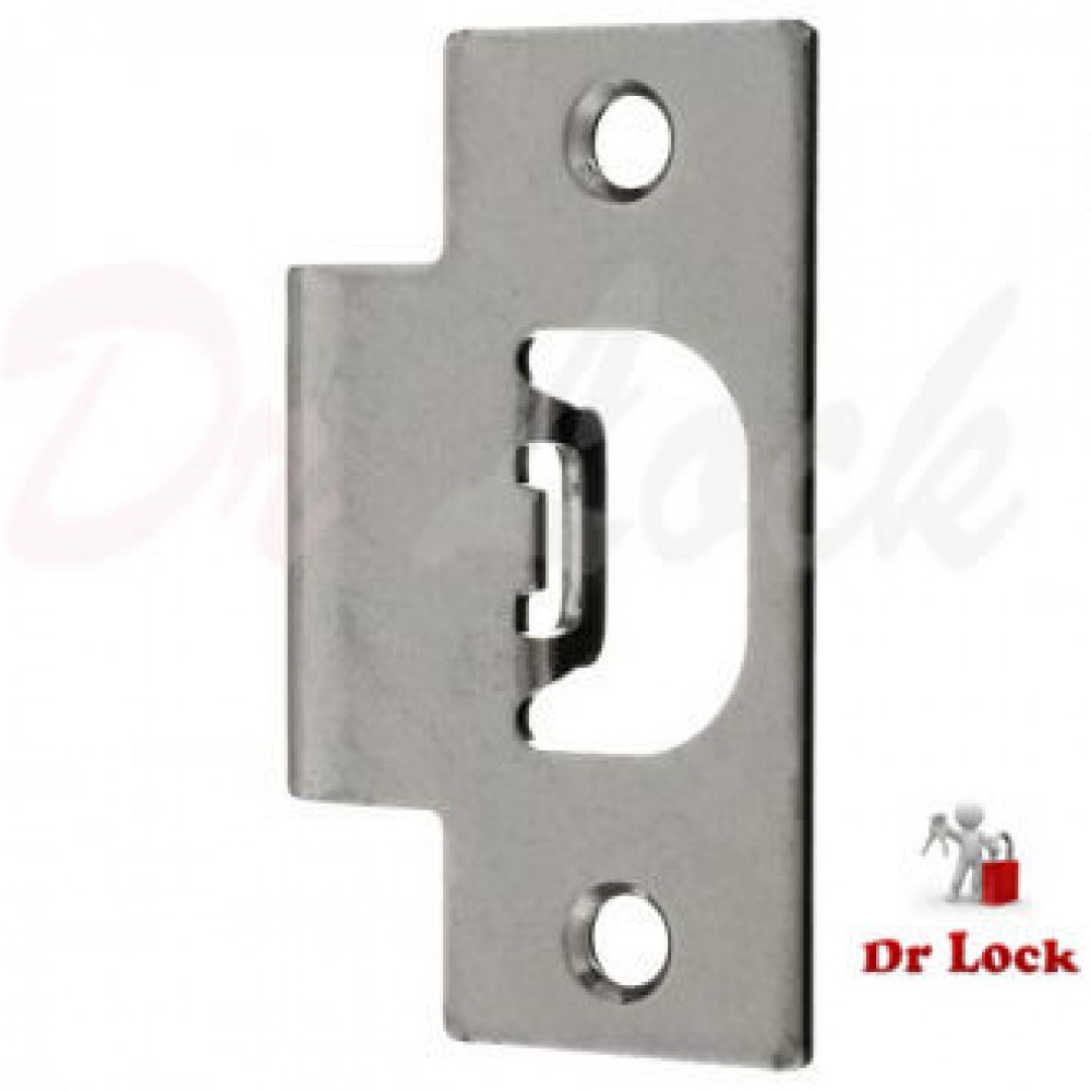 Dr Lock Shop Brava Striker Plate T Shape Stainless Steel Finish 506